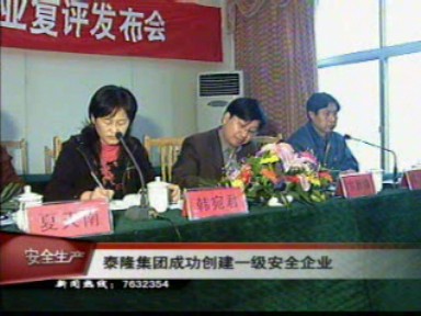 泰隆集团成功创建一级安全企业