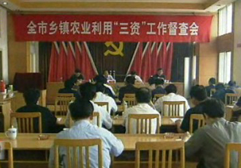 我市召开农业利用“三资”工作督查会