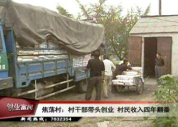 焦荡村干部带头创业 村民人均收入四年翻番