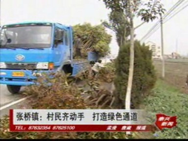 张桥镇:村民齐动手 打造绿色通道