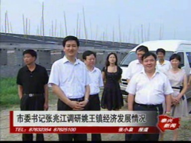 张兆江调研姚王镇经济社会发展情况