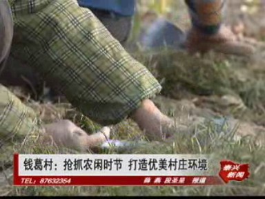 钱葛村:抢抓农闲时节 打造优美村庄环境
